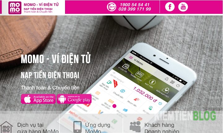 Ví điện tử Momo - app kiếm tiền online nhờ mời bạn bè