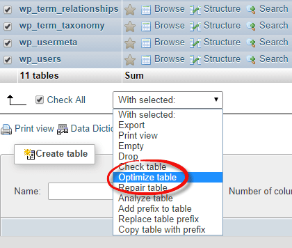 wp-database-optimizedatabase